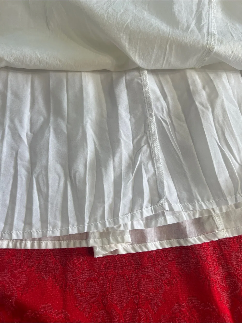 Dana Buchman White A-Line Midi Skirt Women’s Size 10 Cotton Lined Side Zip - Picture 2 of 9